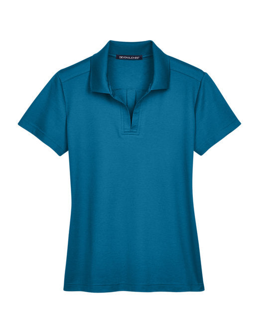 👑Devon & Jones CrownLux Performance® Ladies' Plaited Polo