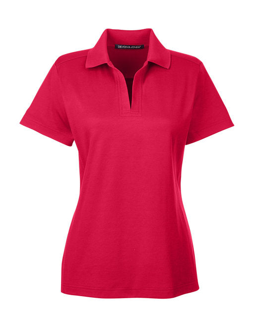 👑Devon & Jones CrownLux Performance® Ladies' Plaited Polo