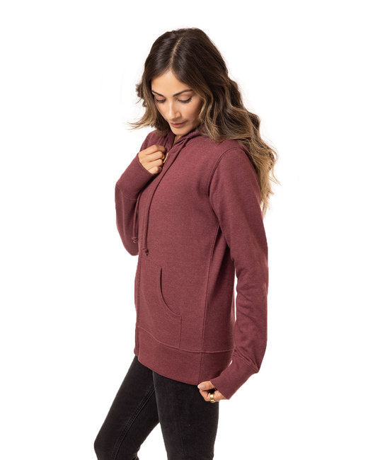 🌎Econscious Ladies' Heathered Full-Zip Hooded Sweatshirt