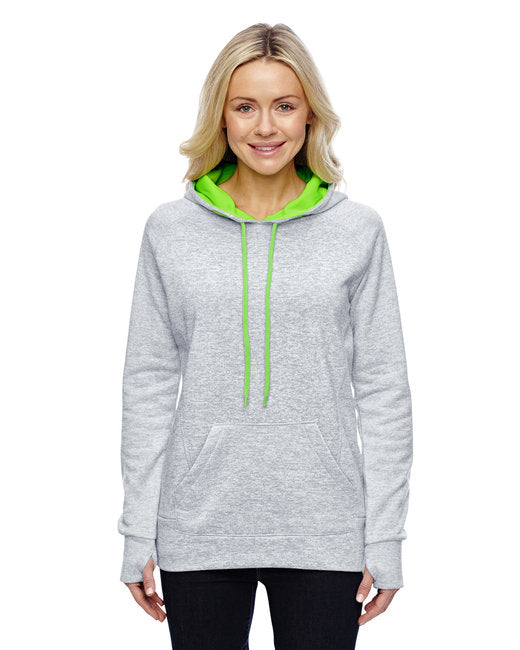 💫J America Ladies' Cosmic Contrast Fleece Hooded Sweatshirt