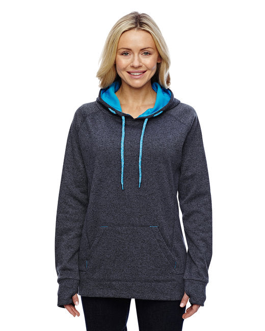 💫J America Ladies' Cosmic Contrast Fleece Hooded Sweatshirt