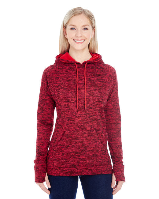 💫J America Ladies' Cosmic Contrast Fleece Hooded Sweatshirt