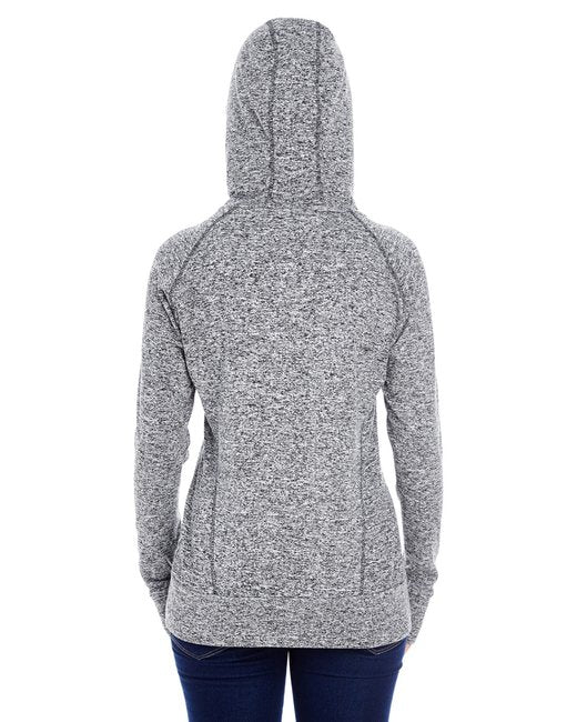 💫J America Ladies' Cosmic Contrast Fleece Hooded Sweatshirt