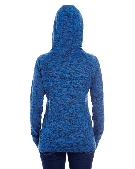 💫J America Ladies' Cosmic Contrast Fleece Hooded Sweatshirt