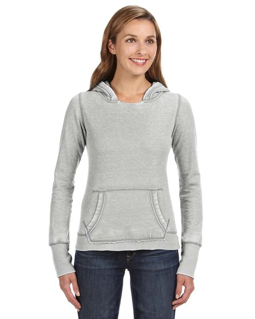 💫J America Ladies' Zen Pullover Fleece Hooded Sweatshirt