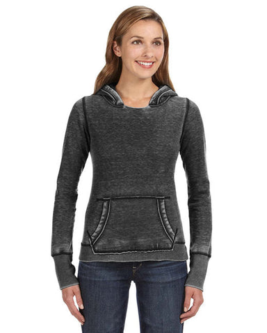 💫J America Ladies' Zen Pullover Fleece Hooded Sweatshirt