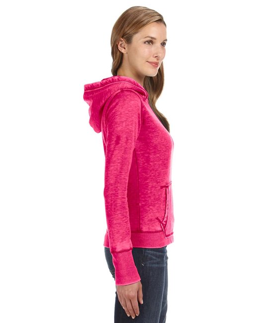 💫J America Ladies' Zen Pullover Fleece Hooded Sweatshirt