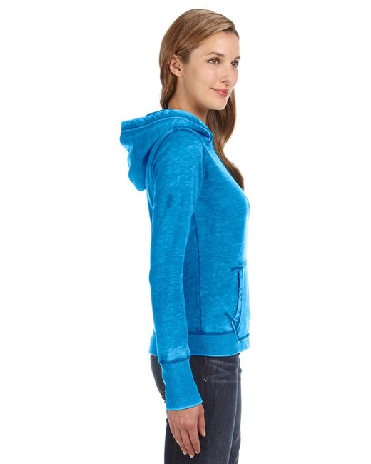 💫J America Ladies' Zen Pullover Fleece Hooded Sweatshirt